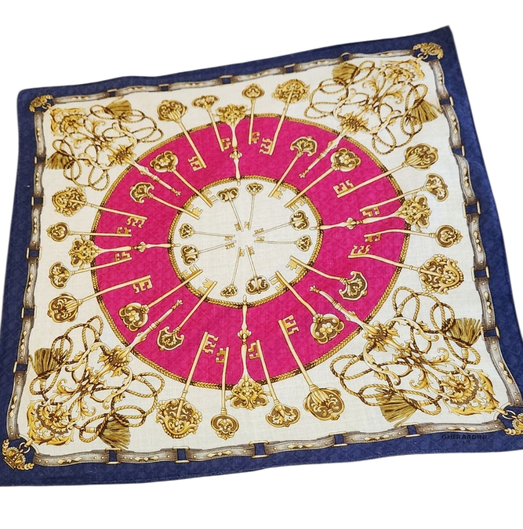 Elegant Pink And Gold Scarf